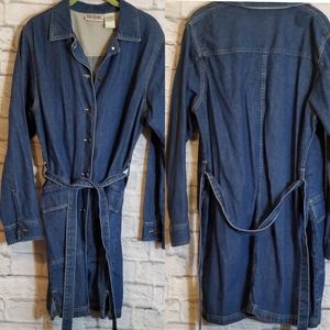 🧥Bill Blass Jeans Ladies Long Denim Jacket